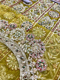 Faiza Saqlain – Luxury Formal Gharara Suit (Tussel Silk Embellished)