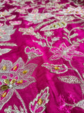 Sana Safinas B-389 – Luxury Korean Raw Silk Suit with Embroidered Hand Work