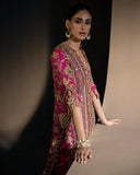 Sana Safinas B-389 – Luxury Korean Raw Silk Suit with Embroidered Hand Work