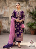 Vintage Zohra – Luxury Tussel Silk Suit with Hand Embellished Work