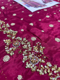 Harris Shakeel Aisha Afridi – Luxury Formal 3 Piece Suit (Tussel Silk Embellished