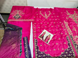 Farah Talib Aziz Bita – Magenta Luxury Kurta Shocking pink
