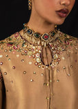 Hussain Rehar Aurelia Gold Raw Silk Luxury Formal Dress
