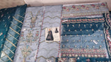 Mirha Imran Tealeh - Embroidered Teal Green Long Shirt & Silk Sharara