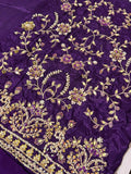 Vintage Zohra – Luxury Tussel Silk Suit with Hand Embellished Work