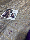 Husain Rehar Lunara – Luxury Formal 3 Piece Suit (Tissue Zari Embellished)