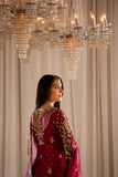 Product Title
Tabeer – Magenta Sheesha Silk Suit with Hand Work