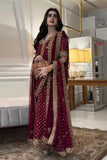 Harris Shakeel Aisha Afridi – Luxury Formal 3 Piece Suit (Tussel Silk Embellished