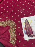 Harris Shakeel Aisha Afridi – Luxury Formal 3 Piece Suit (Tussel Silk Embellished