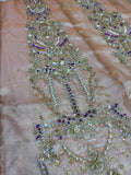 Ahmed Sultan MI-01 | Premium Zarri Tissue Bridal Lehenga with Naqshi & Dabka Embroidery