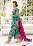 Farah Talib Aziz – Avisa Emerald  Luxury Formal 3 Piece Suit (Tussel Silk Embellished)