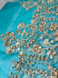Maria B Zamrood Ara – Luxury Organza Sharara Suit with Adda Work