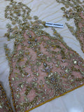 Faiza Saqlain Mahveen | Premium Net Embroidered Bridal Ensemble with Naqshi & Dabka