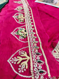 Abeera Usman Burgundy Dusk – Luxury Tussel Silk Suit