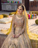 Faiza Saqlain Mahveen | Premium Net Embroidered Bridal Ensemble with Naqshi & Dabka