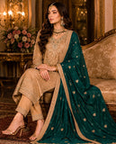 Maria B Luxury Suit – 3 Piece (Tussel Silk Embellished)