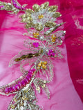 Sana Safinas B-389 – Luxury Korean Raw Silk Suit with Embroidered Hand Work
