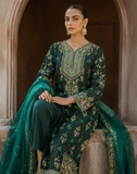 Vintage Zohra – Luxury Tussel Silk Suit with Hand Embellished Work
