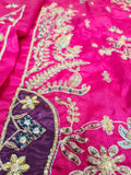 Farah Talib Aziz Bita – Magenta Luxury Kurta Shocking pink