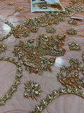 Afrozeh Rangreza Unstitched 7-Piece Embroidered Bridal Suit | Premium Net & Raw Silk