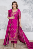 Farah Talib Aziz Bita – Magenta Luxury Kurta purple