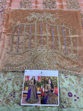 Ahmed Sultan MI-01 | Premium Zarri Tissue Bridal Lehenga with Naqshi & Dabka Embroidery