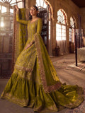 Faiza Saqlain – Luxury Formal Gharara Suit (Tussel Silk Embellished)