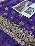 Husain Rehar Lunara – Luxury Formal 3 Piece Suit (Tissue Zari Embellished)