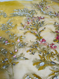 Husain Rehar Bano – Luxury Organza Silk Sharara Suit with Kora Dabka Work