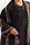 Maria B - 3 Pc Embroidered chiffon Black