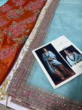 Harris Shakeel – Luxury Formal 3 Piece Suit (Tussel Silk Embellished)