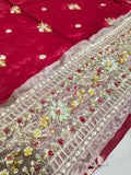 Harris Shakeel Areesha – Luxury Formal 3 Piece Suit (Tussel Silk Embellished)