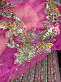 Sana Safinas B-389 – Luxury Korean Raw Silk Suit with Embroidered Hand Work