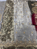 Maria B Zuhaal | Premium Tissue Zarri Embroidered Sharara with Masoori Dupatta