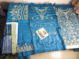 Tabya Tabeer – Luxury Tussel Silk Suit with Embroidered Hand Work