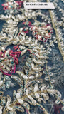 Mirha Imran Tealeh - Embroidered Teal Green Long Shirt & Silk Sharara