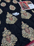 Sarazara Lunara | Premium Tassel Silk Embroidered Ensemble with Trouser & Accessories