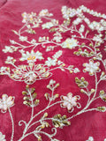 Product Title
Tabeer – Magenta Sheesha Silk Suit with Hand Work