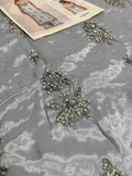 Vintage Ivory Bloom – Luxury Formal 3 Piece Suit (Tussel Silk Embellished)