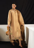 Hussain Rehar Aurelia Gold Raw Silk Luxury Formal Dress