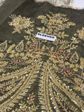 Maria B Zuhaal | Premium Tissue Zarri Embroidered Sharara with Masoori Dupatta