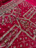 Nomi Ansari NAOW-800 – Multi-Hued Raw Silk Hand Embellished Suit