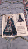 Mirha Imran Tealeh - Embroidered Teal Green Long Shirt & Silk Sharara