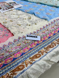 Nomi Ansari Maryam Nawaz Multi Color | Premium Tassel Silk Embroidered Ensemble