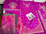 Farah Talib Aziz Bita – Magenta Luxury Kurta purple