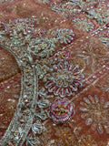 Faiza Saqlain – Luxury Formal Gharara Suit (Tussel Silk Embellished)