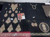 Sarazara Lunara | Premium Tassel Silk Embroidered Ensemble with Trouser & Accessories