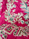 Abeera Usman Burgundy Dusk – Luxury Tussel Silk Suit