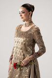 Maria B Zuhaal | Premium Tissue Zarri Embroidered Sharara with Masoori Dupatta