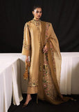 Hussain Rehar Aurelia Gold Raw Silk Luxury Formal Dress